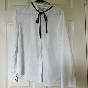 White Long Sleeve Button Down